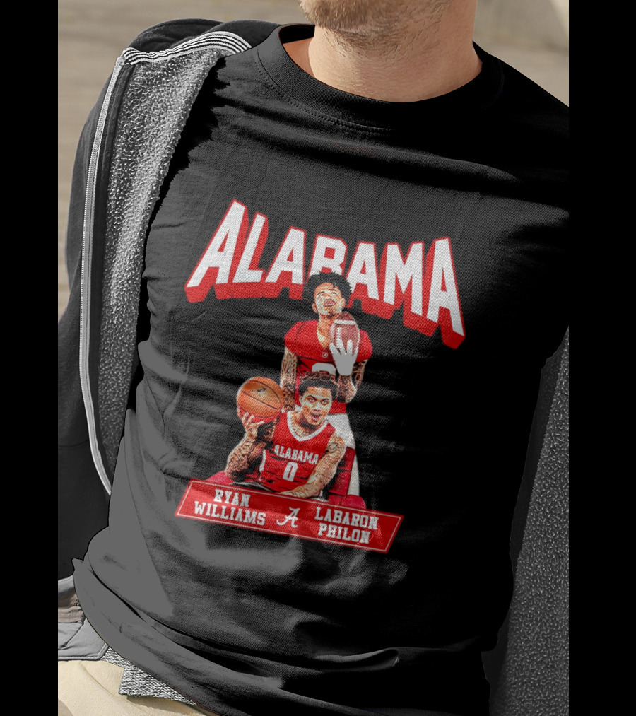 Alabama Crimson Tide Ryan Williams Labaron Philon Basketball Football T-Shirt