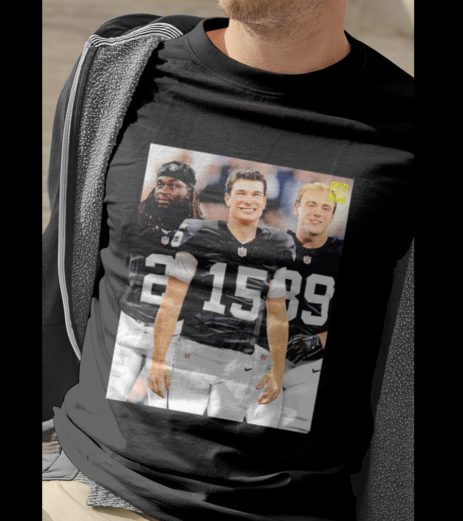 Las Vegas Raiders Kirk Cousins Fernando Mendoza Ashton Jeanty Gridiron T-Shirt