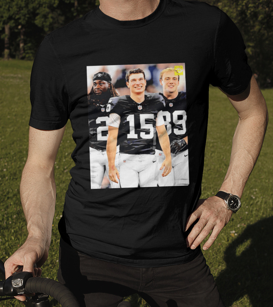 Las Vegas Raiders Kirk Cousins Fernando Mendoza Ashton Jeanty Gridiron T-Shirt