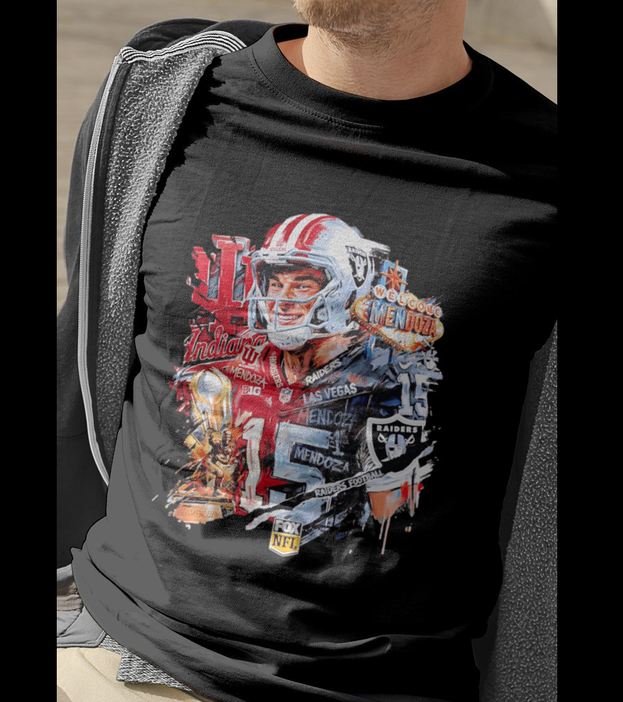 Las Vegas Raiders Welcome Fernando Mendoza Indiana Hoosiers NFL Raiders Football T-Shirt