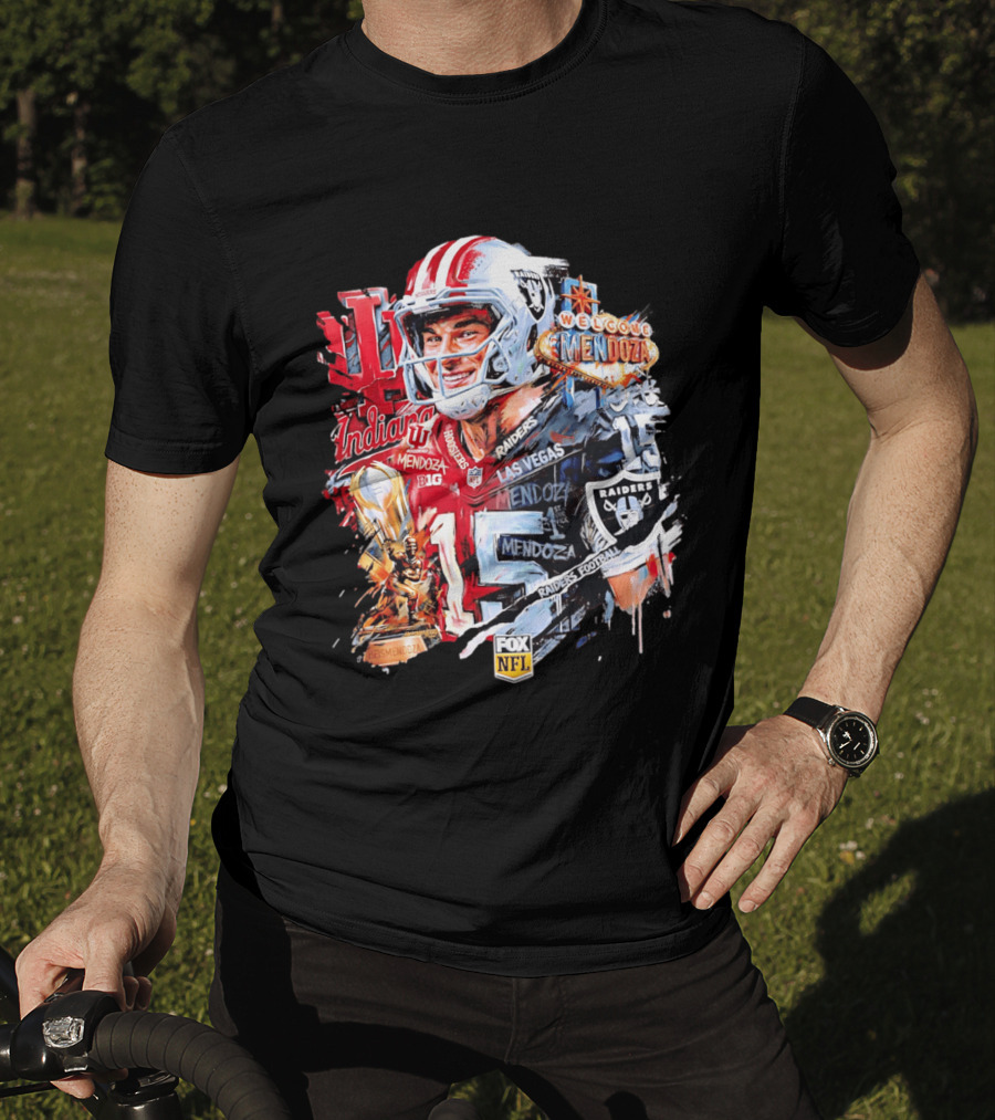 Las Vegas Raiders Welcome Fernando Mendoza Indiana Hoosiers NFL Raiders Football T-Shirt