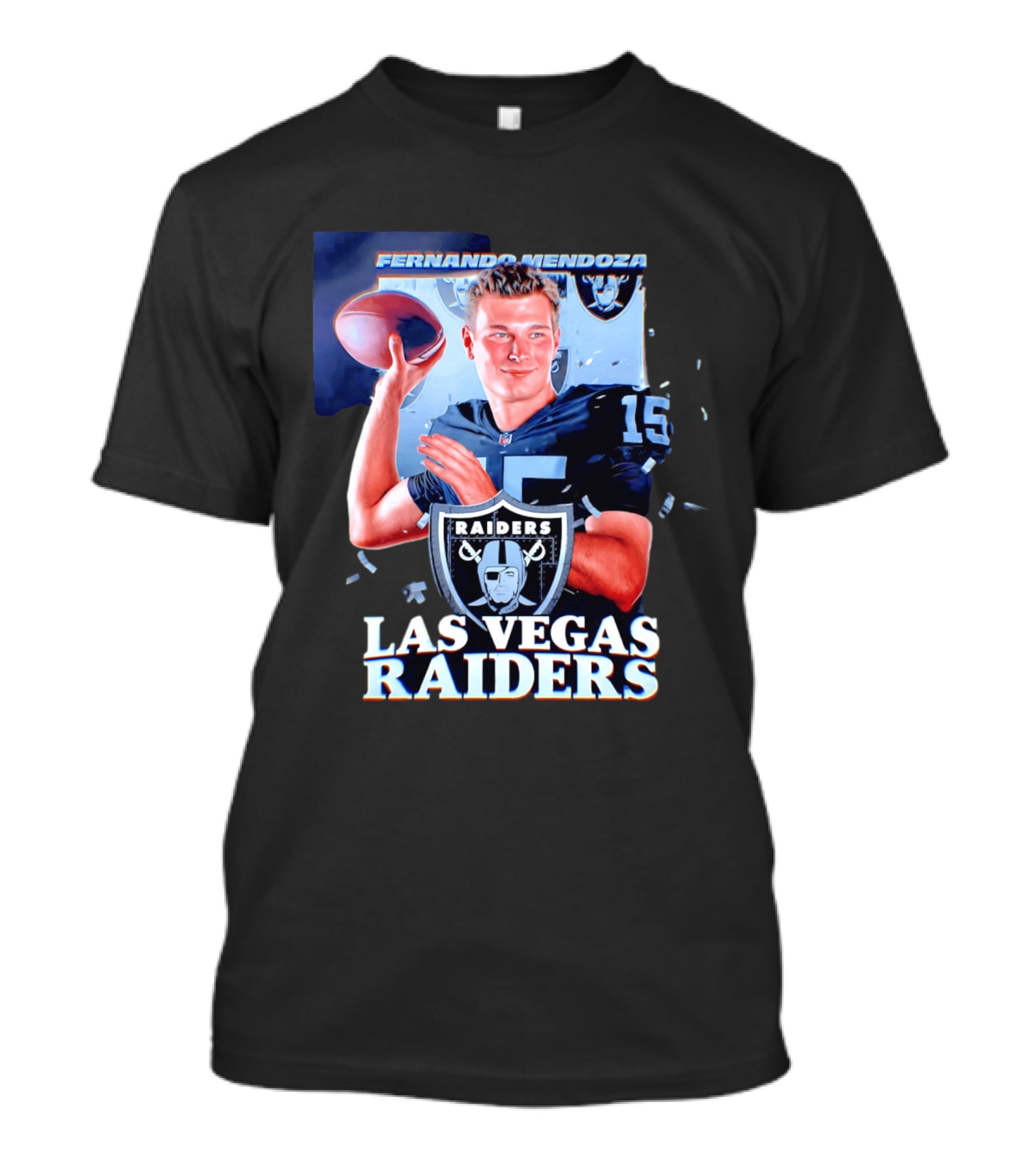 Fernando Mendoza Las Vegas Raiders Quarterback NFL Draft T-Shirt