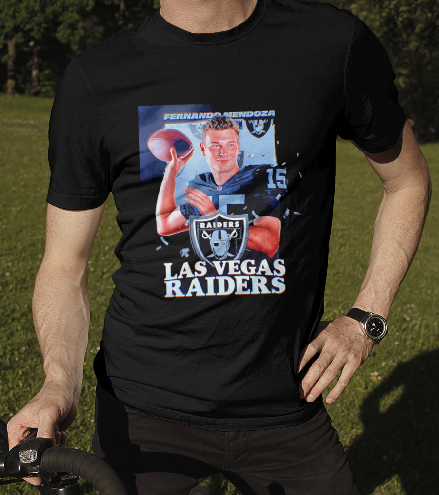 Fernando Mendoza Las Vegas Raiders Quarterback NFL Draft T-Shirt