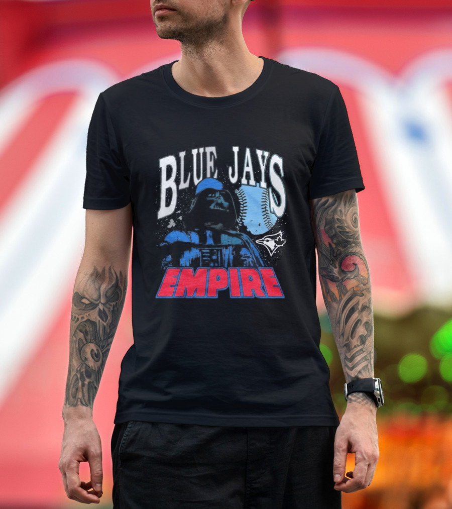 Star Wars MLB Crossover Blue Jays Empire Collaboration T-Shirt