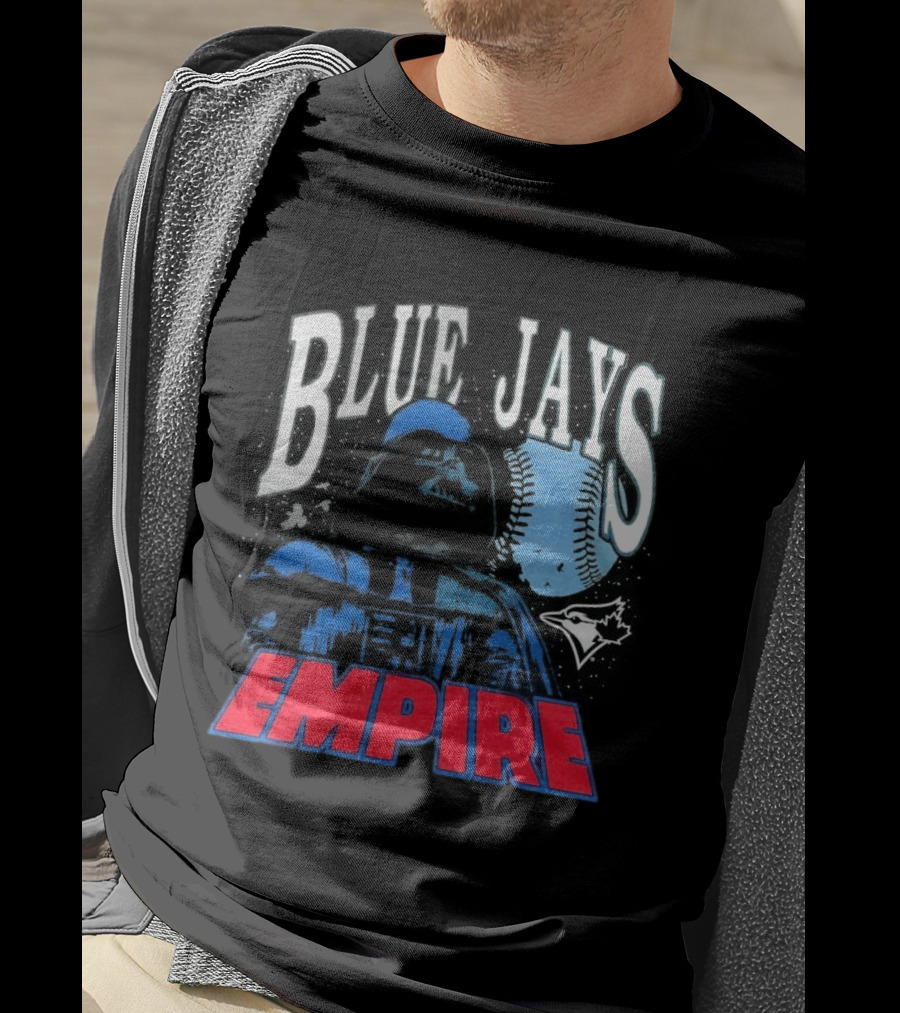 Star Wars MLB Crossover Blue Jays Empire Collaboration T-Shirt