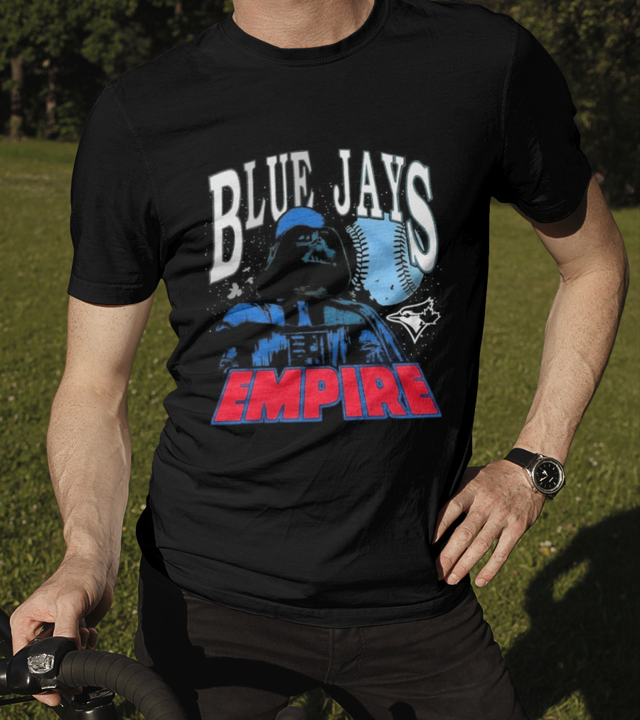 Star Wars MLB Crossover Blue Jays Empire Collaboration T-Shirt