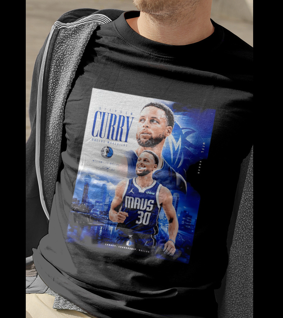 Stephen Curry Dallas Mavericks Welcome To Dallas Legacy Leadership Mavs 30 T-Shirt