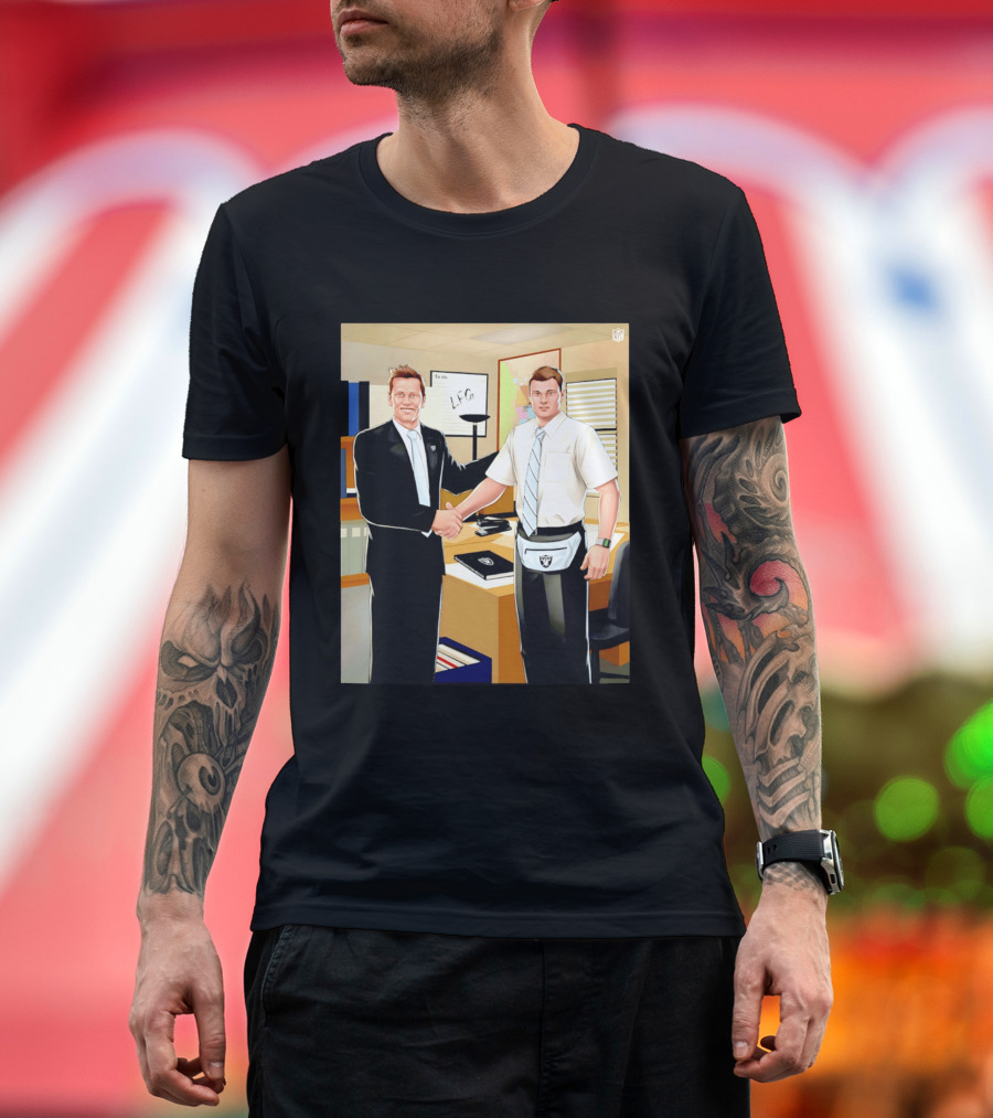Fernando Mendoza Tom Brady Handshake NFL LFG Las Vegas Raiders T-Shirt
