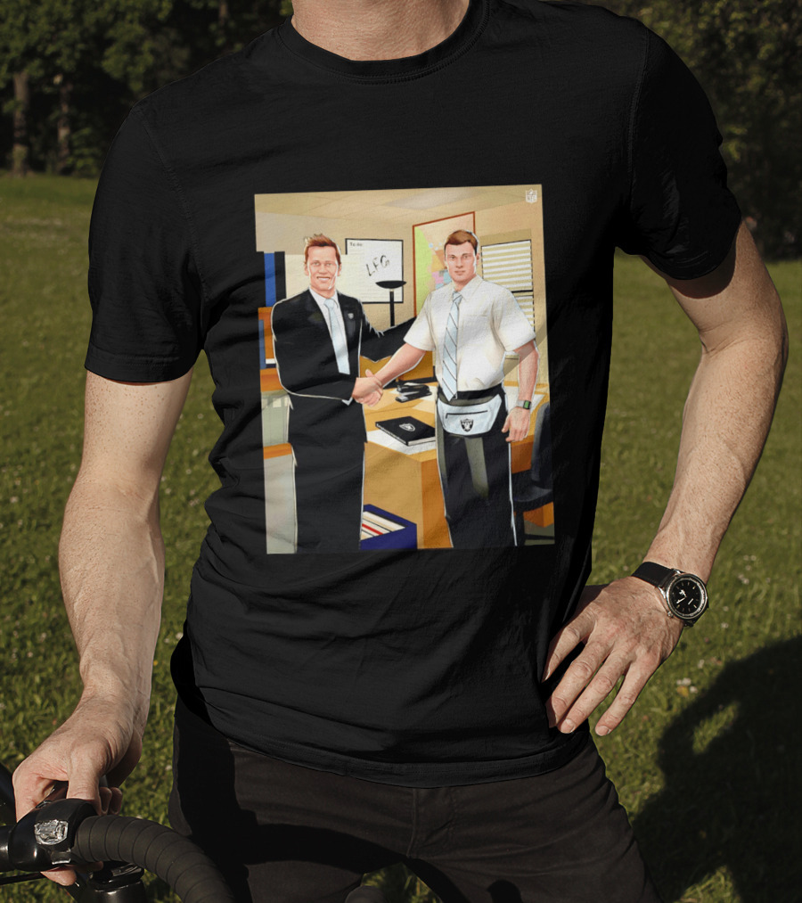 Fernando Mendoza Tom Brady Handshake NFL LFG Las Vegas Raiders T-Shirt