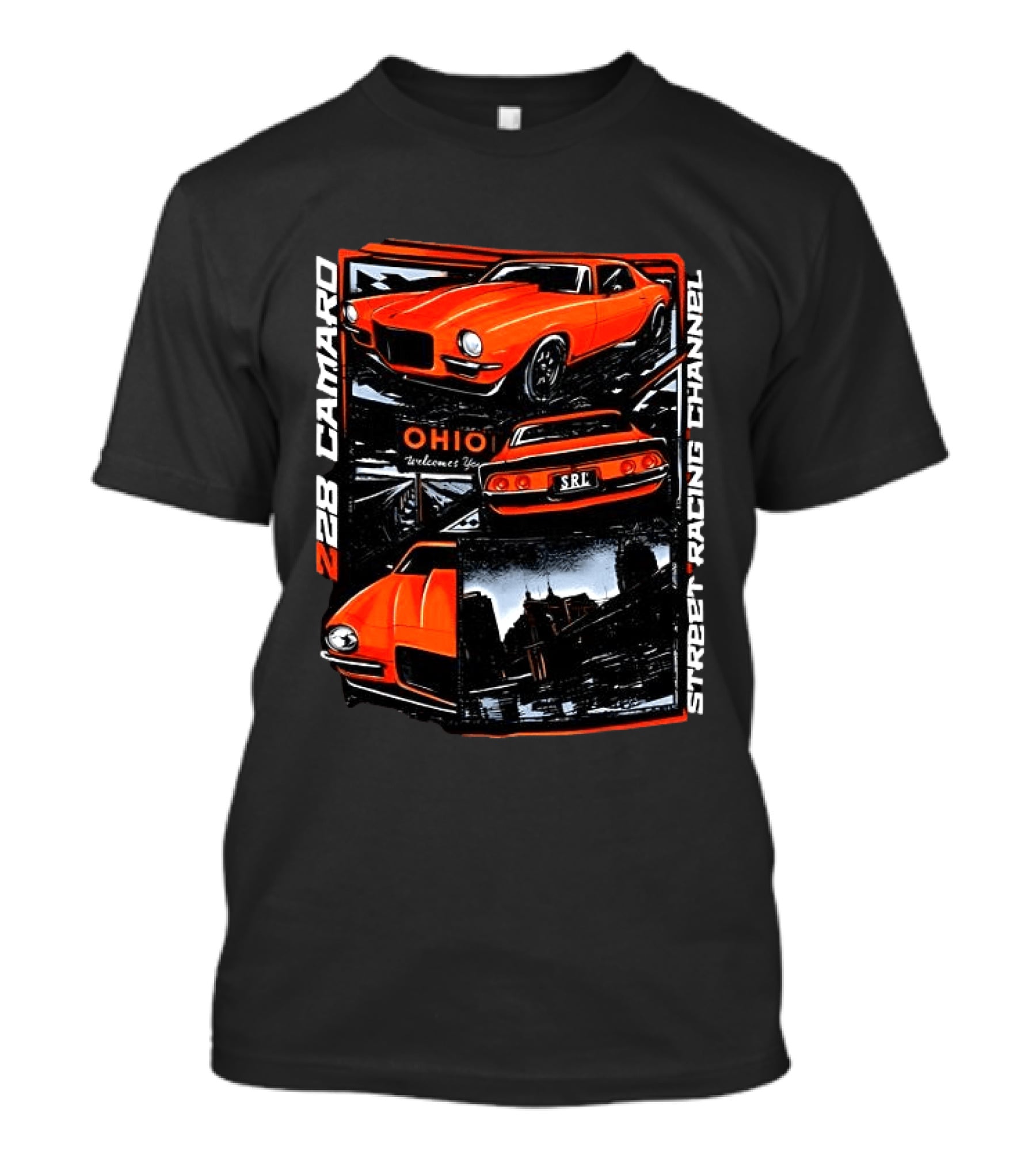 Ohio Welcome Z28 Camaro Street Racing Channel SRL T-Shirt