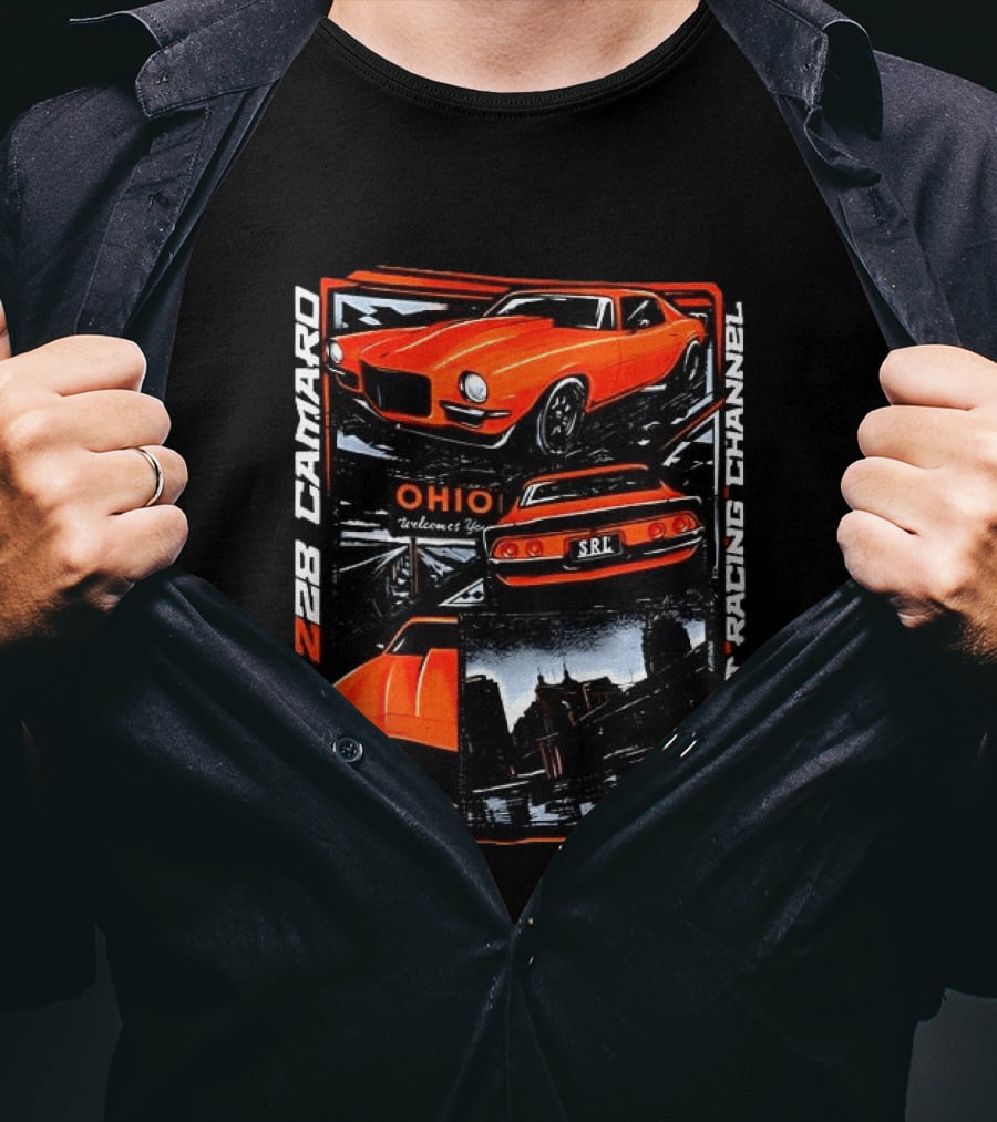 Ohio Welcome Z28 Camaro Street Racing Channel SRL T-Shirt