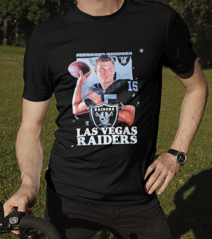 Fernando Mendoza Las Vegas Raiders Quarterback 2026 Mock Draft Prospect T-Shirt