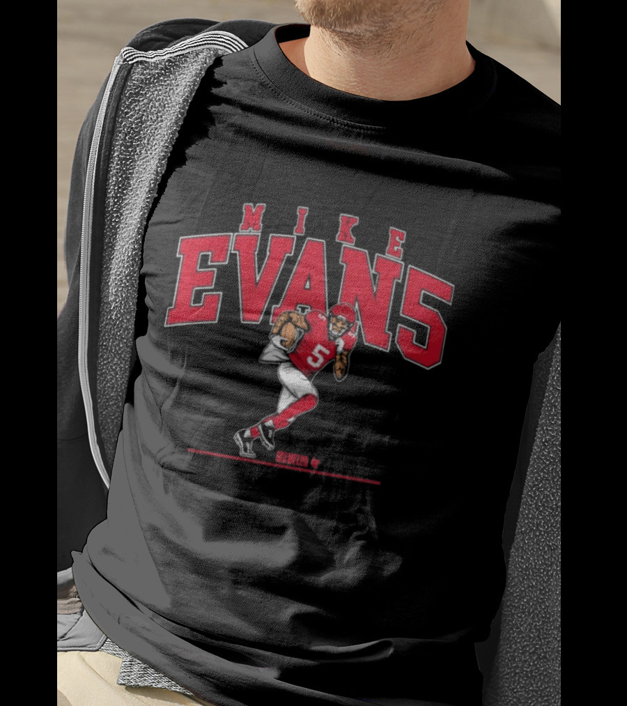 MIKE EVANS EVAN5 Football Red Jersey T-Shirt