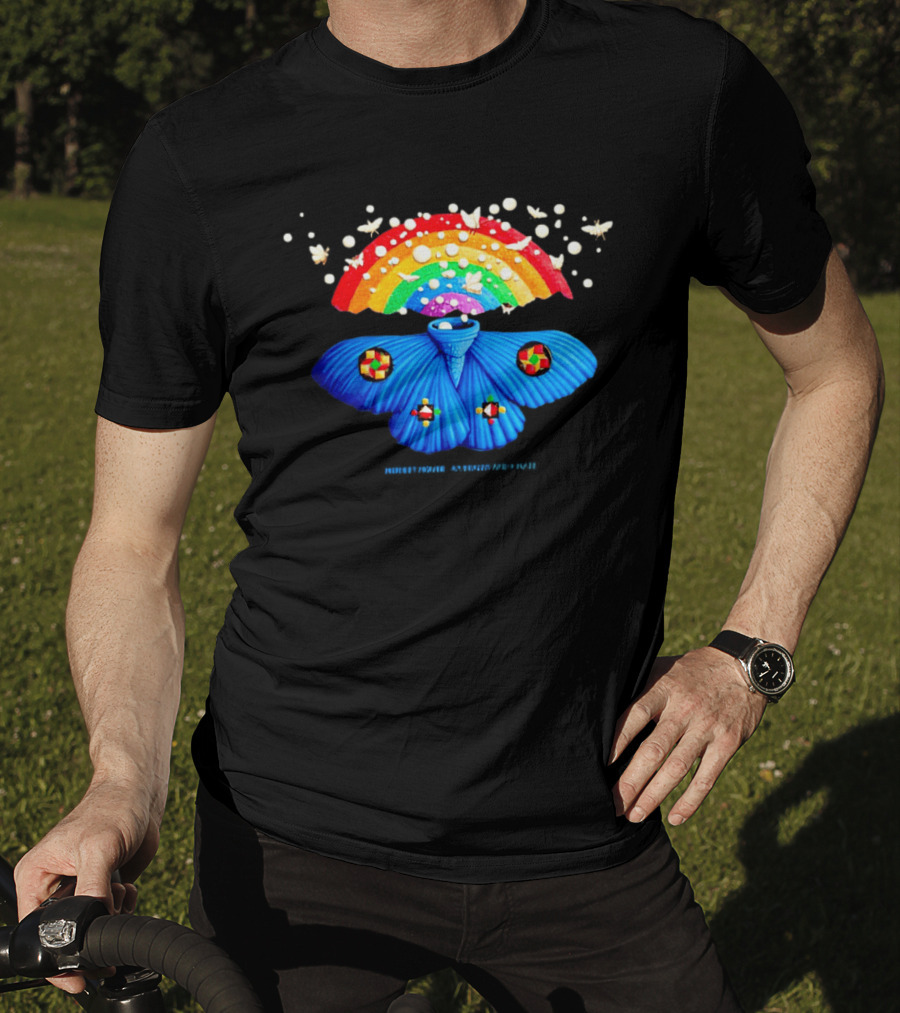 Modest Mouse An Eraser And A Maze Rainbow Moth Colorful Psychedelic T-Shirt