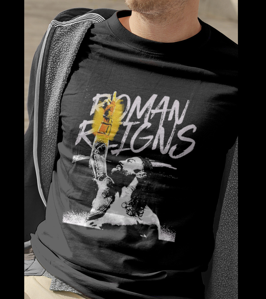 Roman Reigns WrestleMania 42 Champion 2026 Vegas Heavyweight T-Shirt