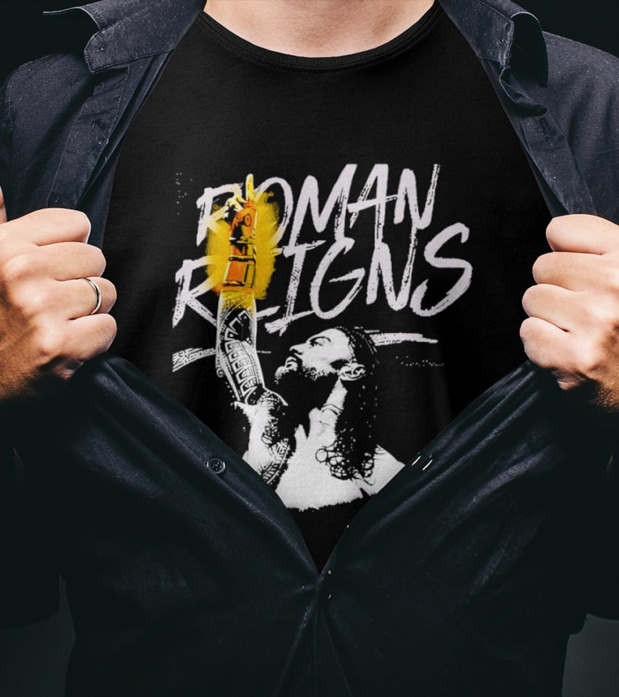 Roman Reigns WrestleMania 42 Champion 2026 Vegas Heavyweight T-Shirt