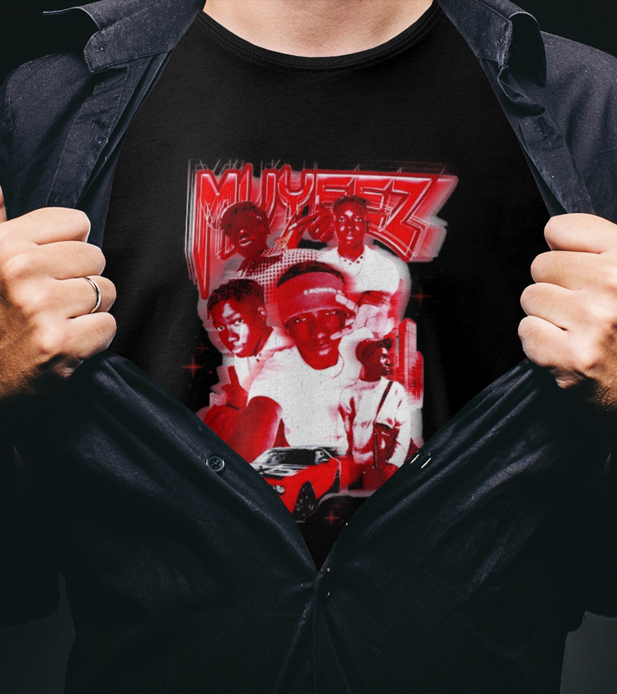 Muyeez Red Dodge Challenger Car Scene T-Shirt