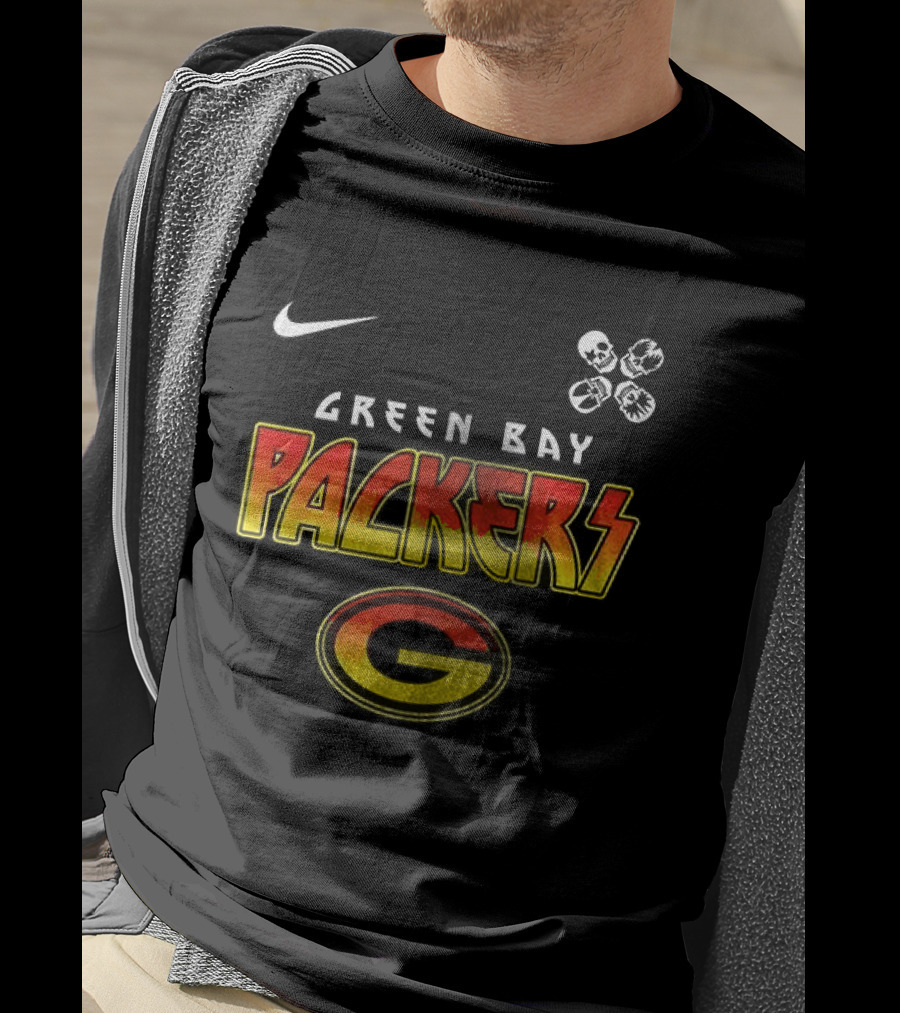 Green Bay Packers Nike Rock And Roll All Nite Abbey Road T-Shirt