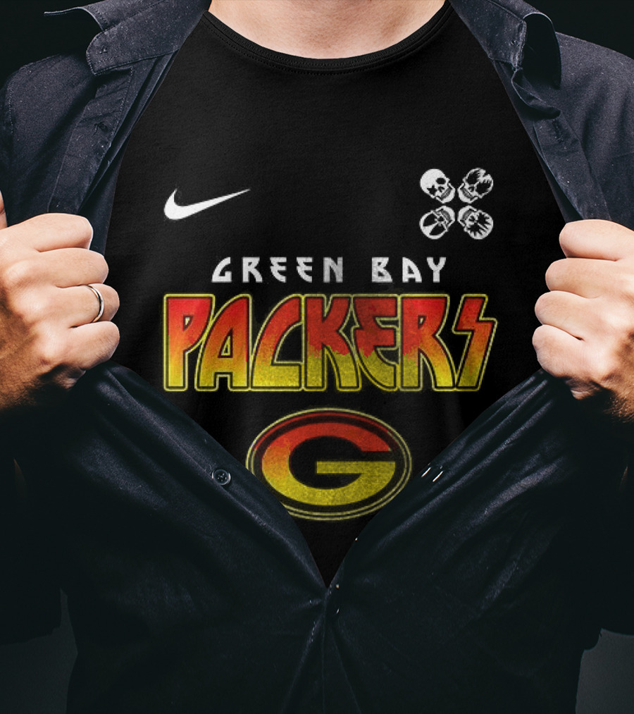 Green Bay Packers Nike Rock And Roll All Nite Abbey Road T-Shirt