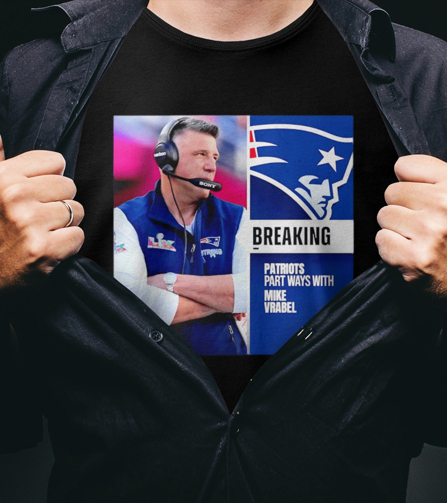 Breaking Patriots Part Ways Mike Vrabel T-Shirt