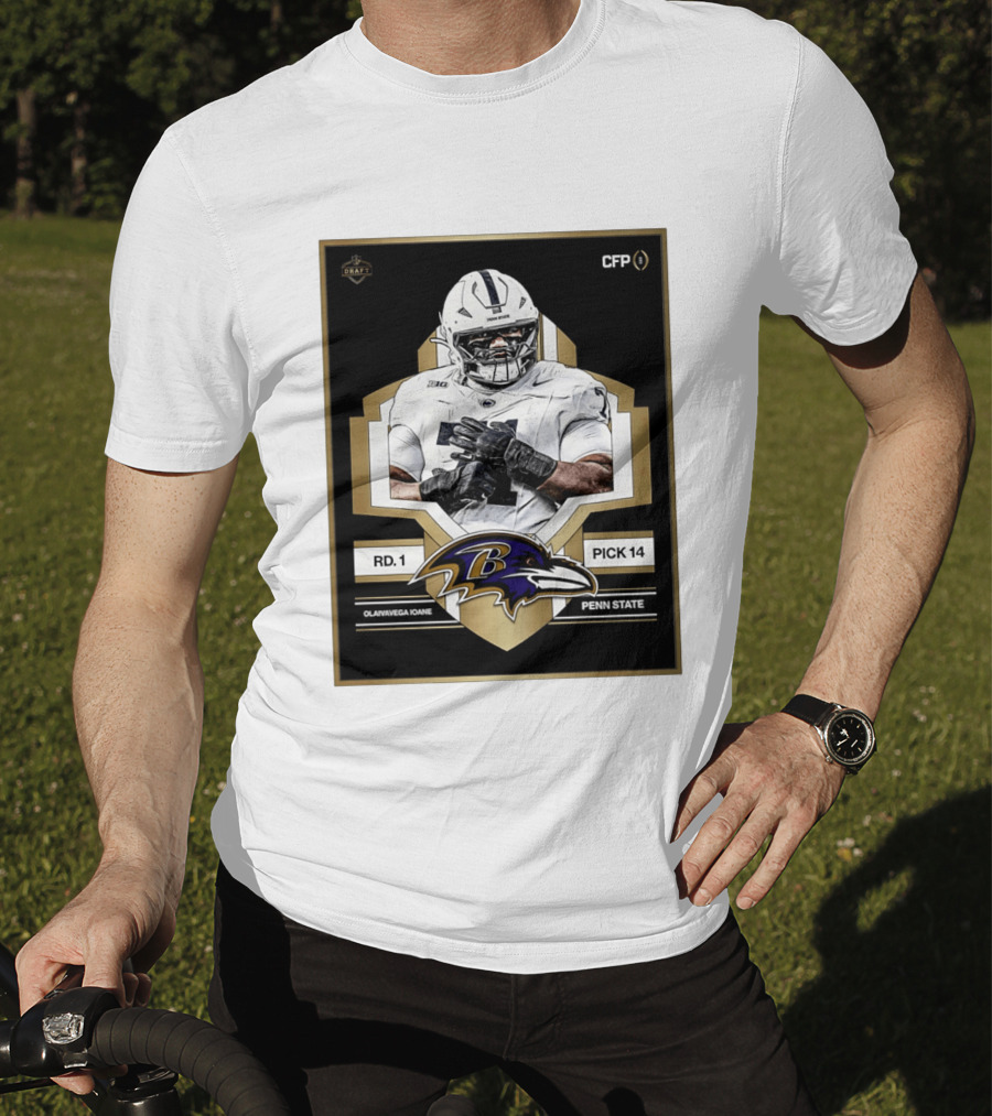 Baltimore Ravens Round 1 Pick 14 Penn State Olaivavega Ioane Draft 2026 T-Shirt