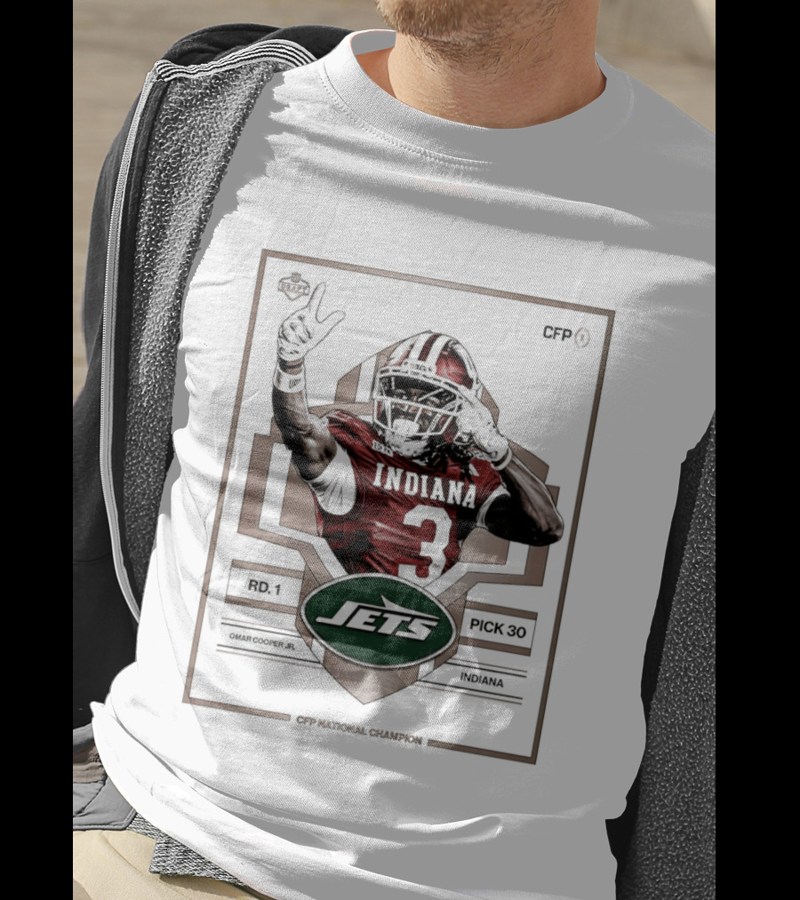 New York Jets First Round Draft Pick Omar Cooper Jr 33 Indiana 2026 T-Shirt