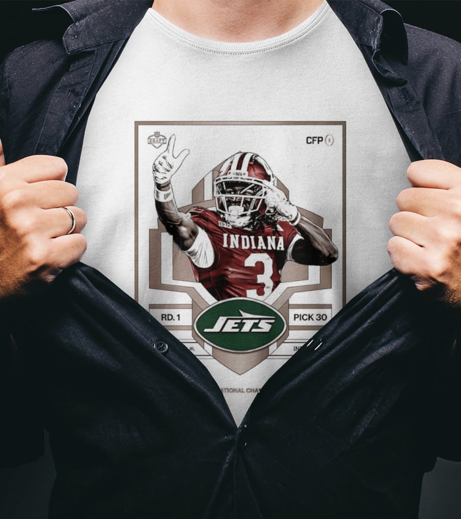New York Jets First Round Draft Pick Omar Cooper Jr 33 Indiana 2026 T-Shirt