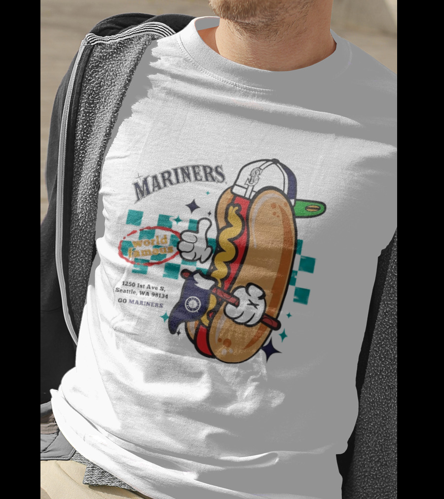 Mariners Concessions Classic Hot Dog Safeco Field Seattle WA #GoMariners T-Shirt