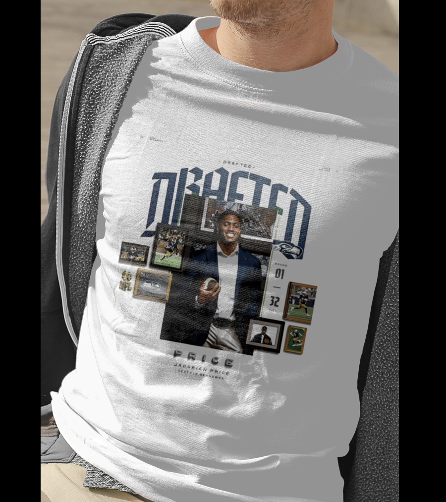 Seattle Seahawk 2026 Drafted Jadarian Price Football Highlights NFL T-Shirt