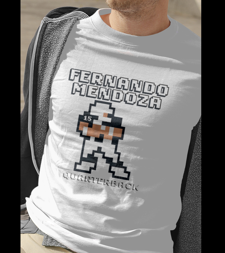 Fernando Mendoza Quarterback Retro Pixel T-Shirt