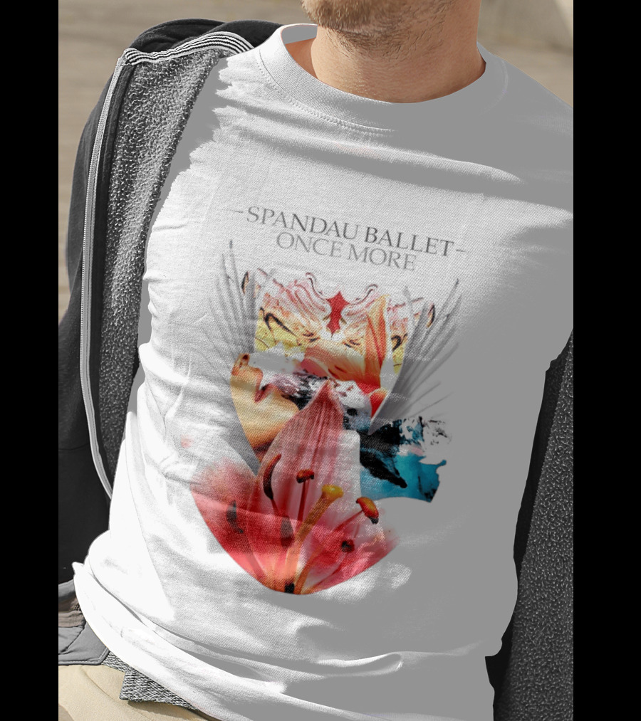 Spandau Ballet Once More Floral Abstract Wings T-Shirt