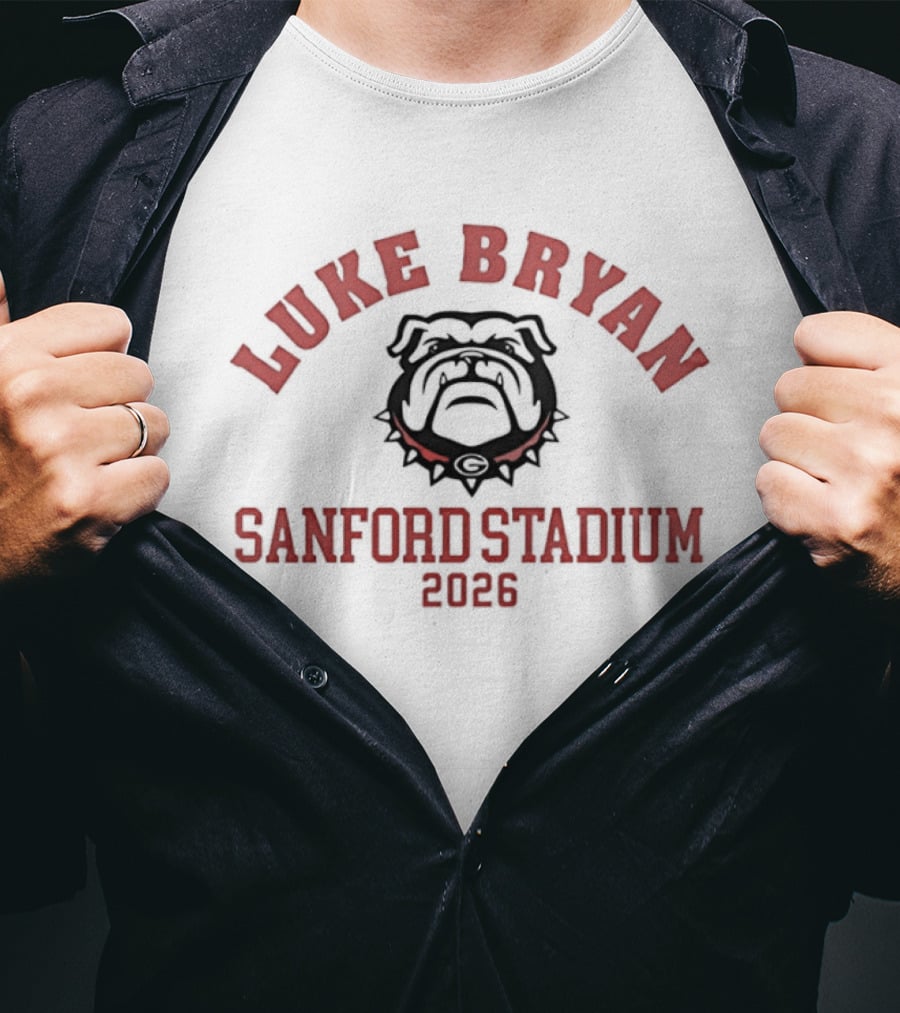 Luke Bryan Georgia Bulldogs Sanford Stadium 2026 Event T-Shirt