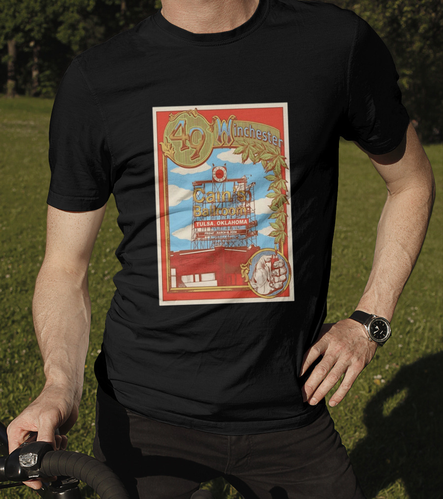 49 Winchester Cain's Ballroom Tulsa Oklahoma March 13 2026 T-Shirt