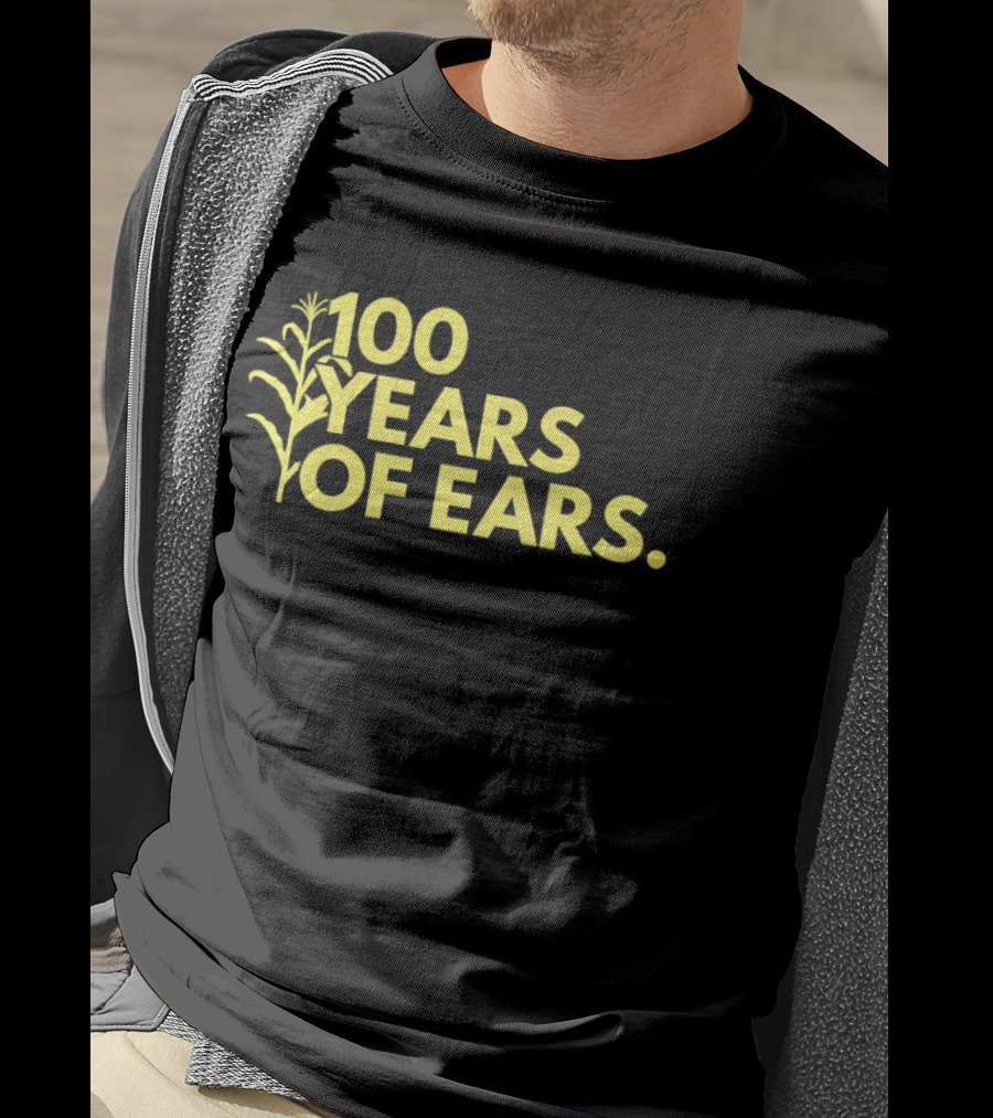 100 Years Of Ears Corn Stalk Centenary Celebration T-Shirt