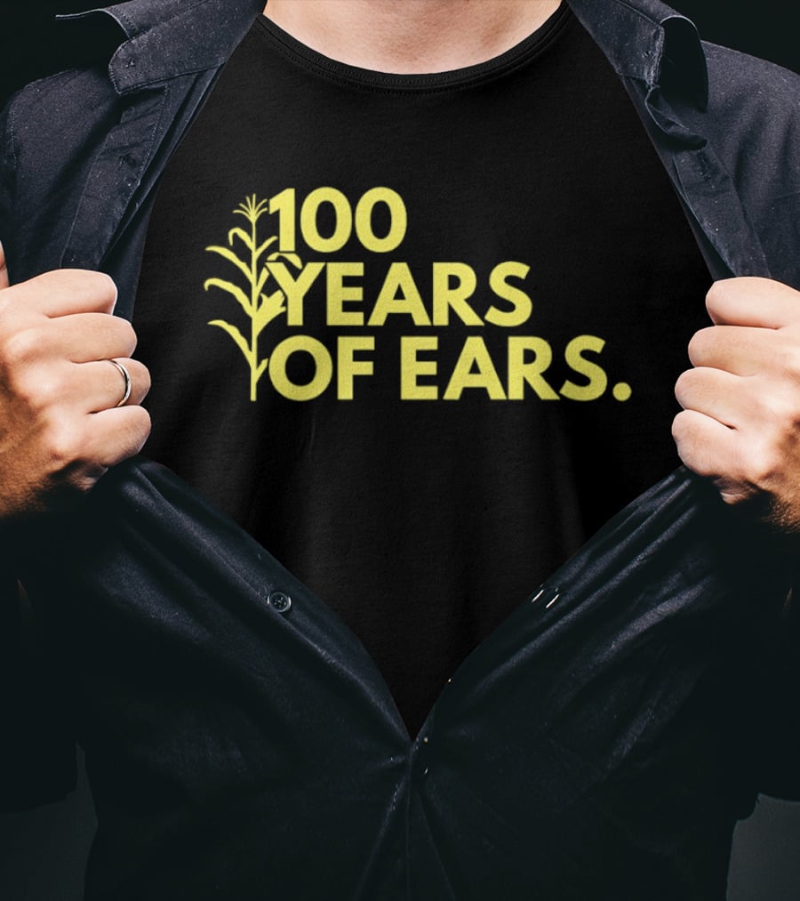 100 Years Of Ears Corn Stalk Centenary Celebration T-Shirt