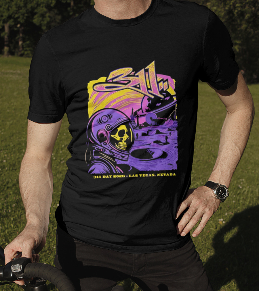 311 Astronaut Skull Event Las Vegas Nevada 2026 T-Shirt