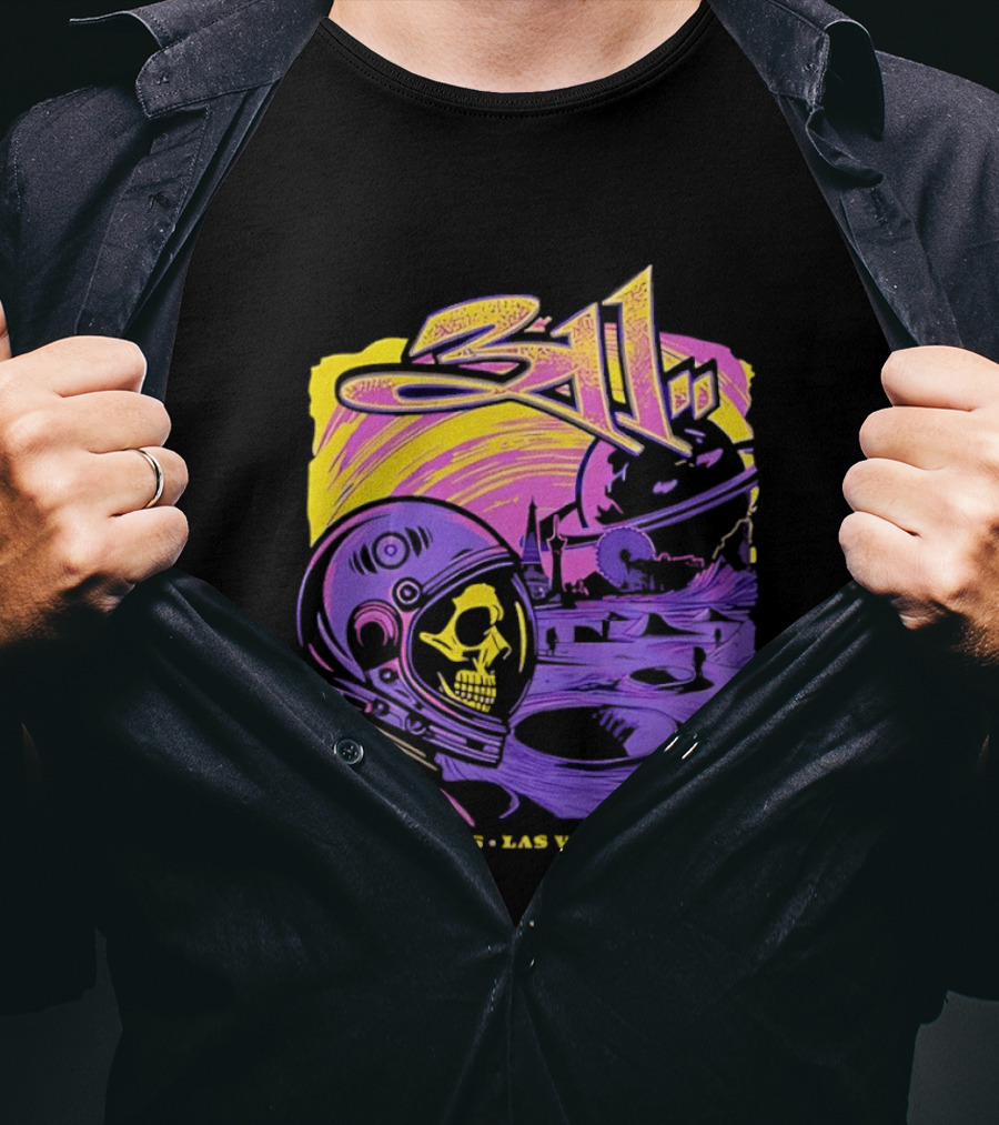 311 Astronaut Skull Event Las Vegas Nevada 2026 T-Shirt