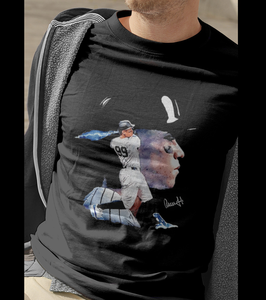 Aaron Judge New York Yankees Baseball Comic Art Jersey Number 99 T-Shirt