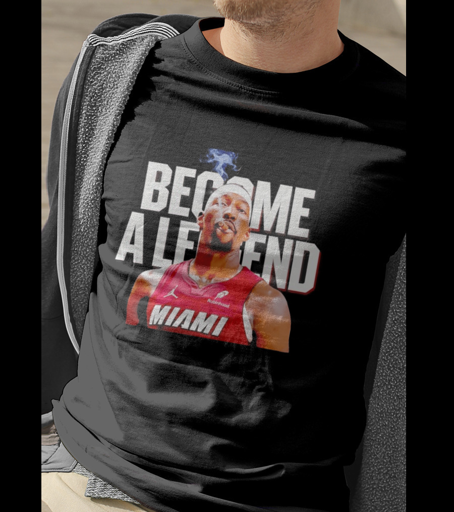 Bam Adebayo Miami Heat Become A Legend Smoking Cigar T-Shirt