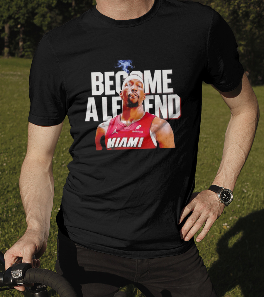 Bam Adebayo Miami Heat Become A Legend Smoking Cigar T-Shirt