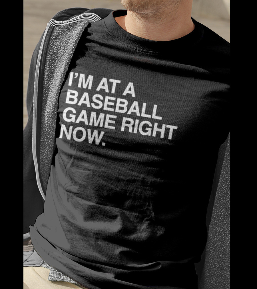 I'm At A Baseball Game Right Now T-Shirt