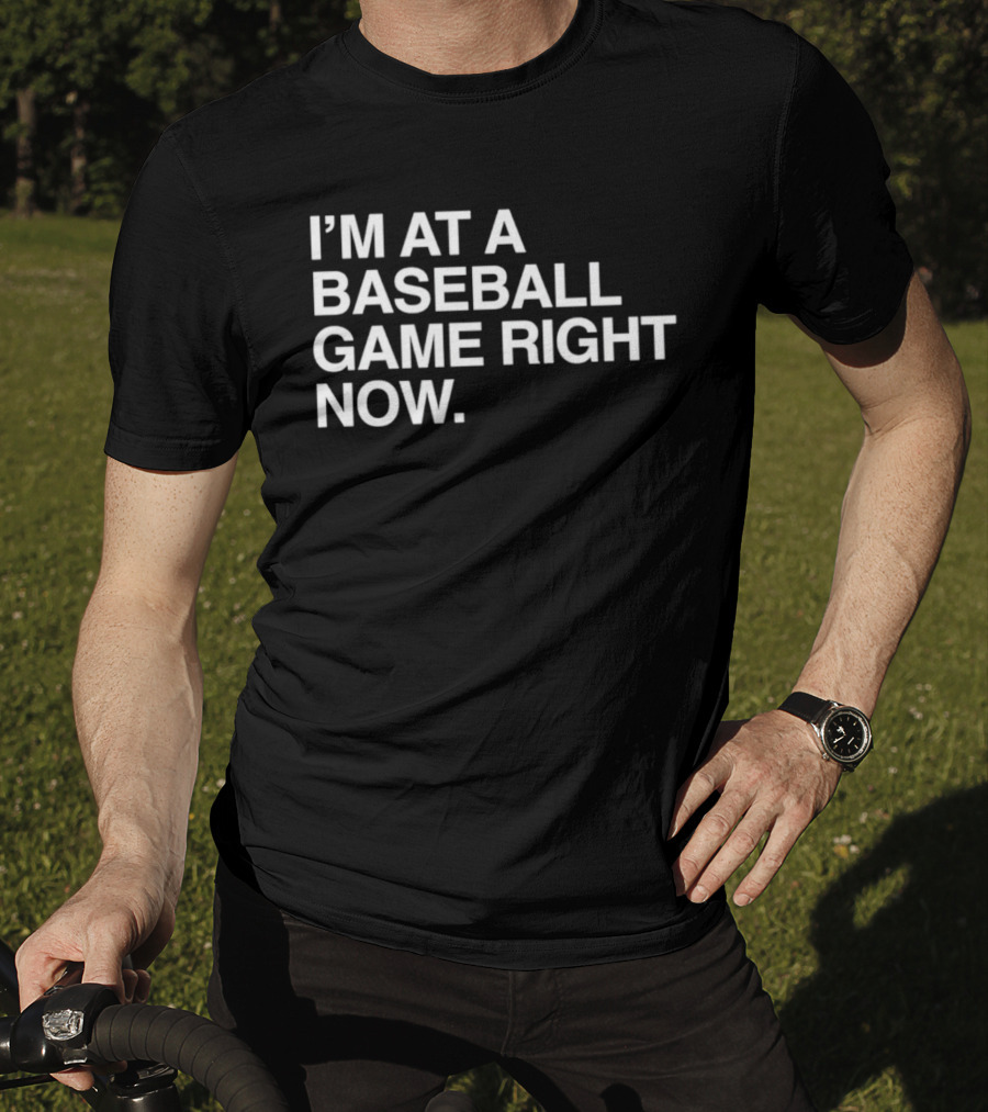 I'm At A Baseball Game Right Now T-Shirt