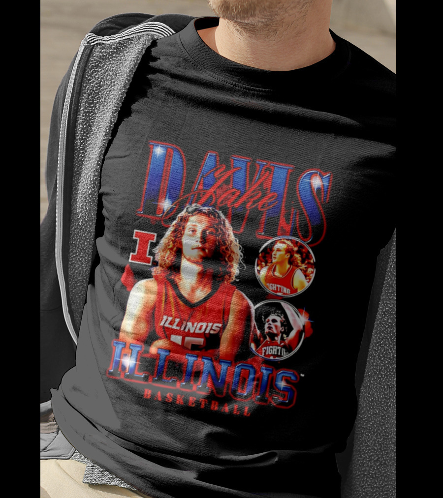 Illinois Basketball Jake Davis Fighting Illini T-Shirt