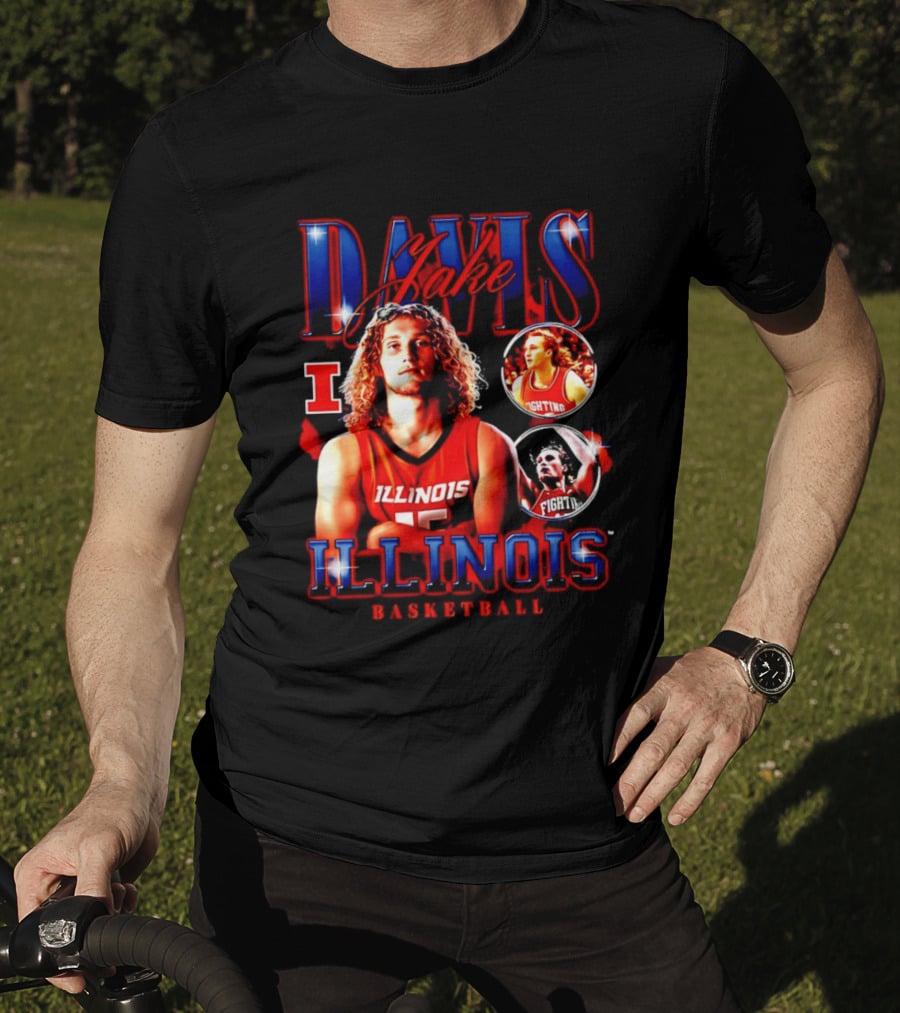 Illinois Basketball Jake Davis Fighting Illini T-Shirt