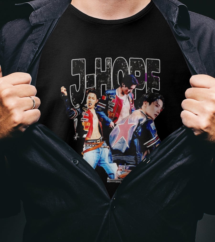 J Hope Korean Pop Star Vintage Jacket Aesthetic T-Shirt