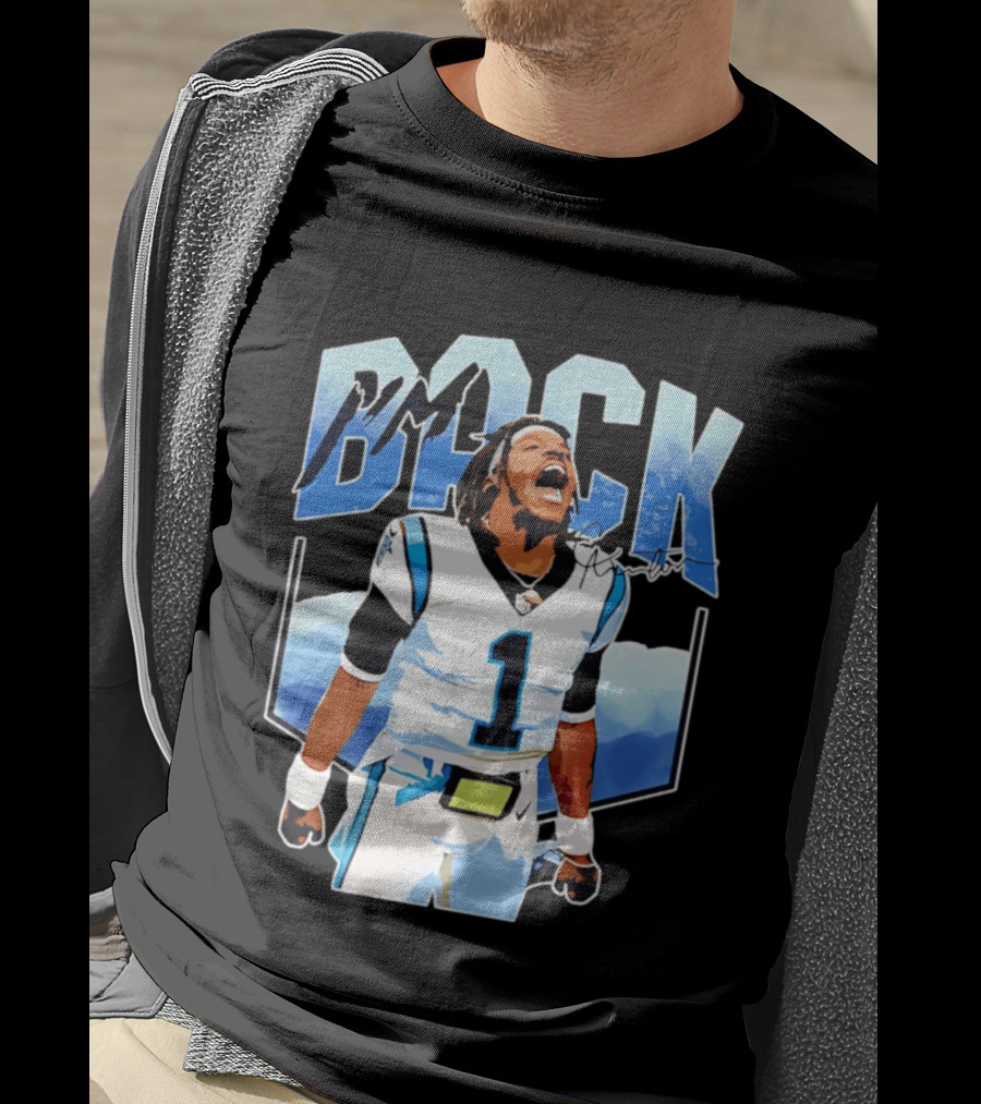Carolina Panthers Cam Newton I'm Back Celebration Football T-Shirt