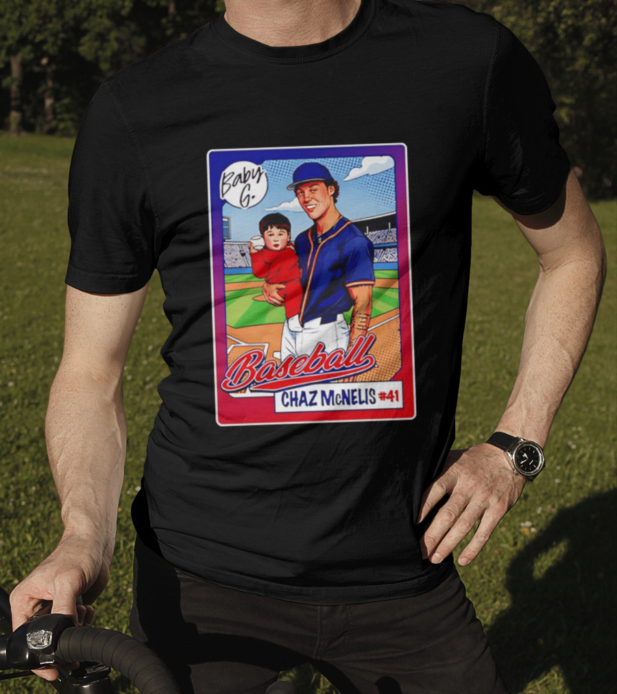 Baby G Chaz McNelis #41 Arizona Baseball NCAA Caricature T-Shirt