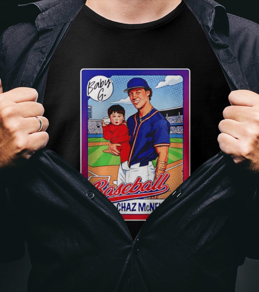 Baby G Chaz McNelis #41 Arizona Baseball NCAA Caricature T-Shirt