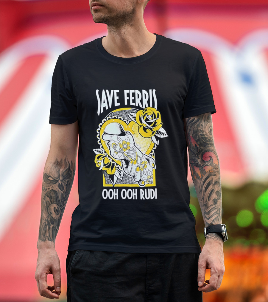 Save Ferris Ooh Ooh Rudi Rose T-Shirt