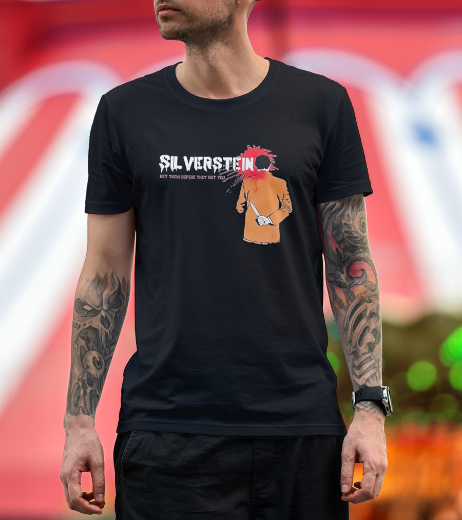 Silverstein Get Them Before They Get You Knife And Bloodstain T-Shirt
